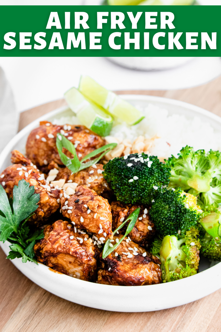 Air Fryer Sesame Chicken • Domestic Superhero