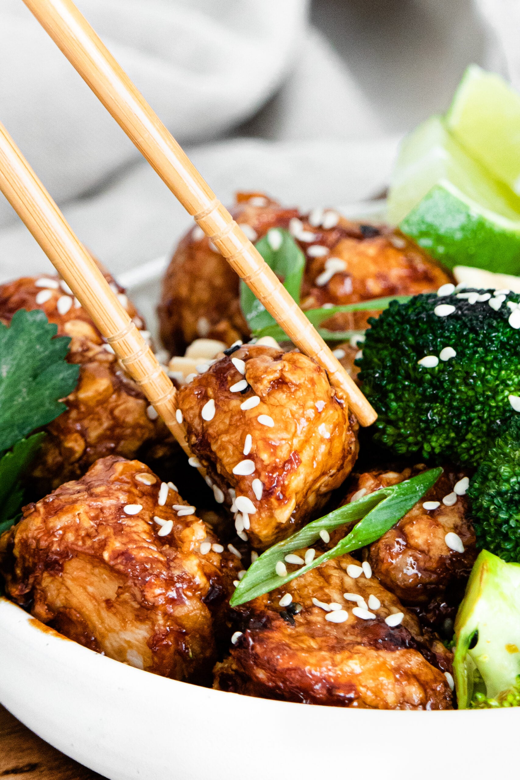 Air Fryer Sesame Chicken • Domestic Superhero