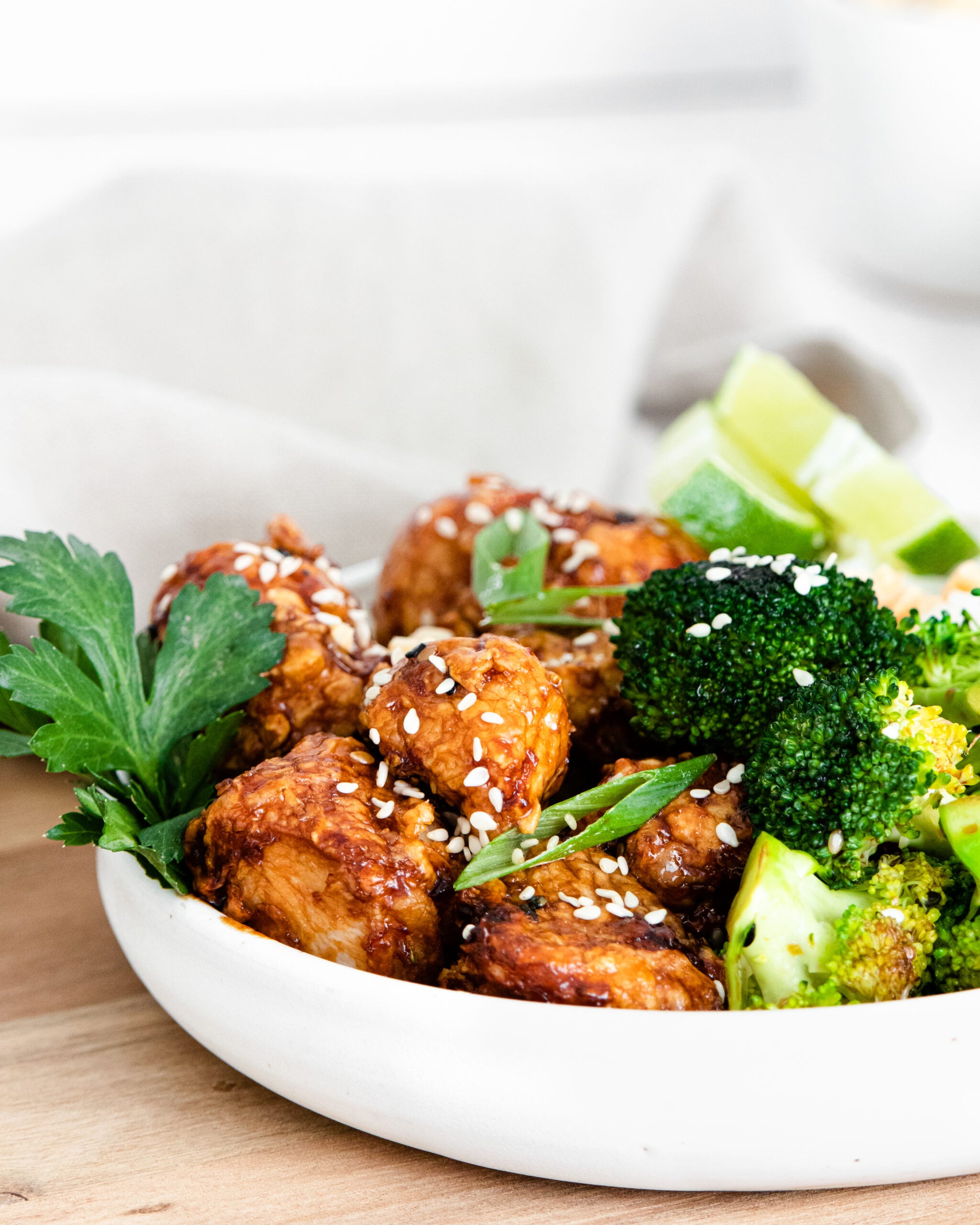 Air Fryer Sesame Chicken • Domestic Superhero