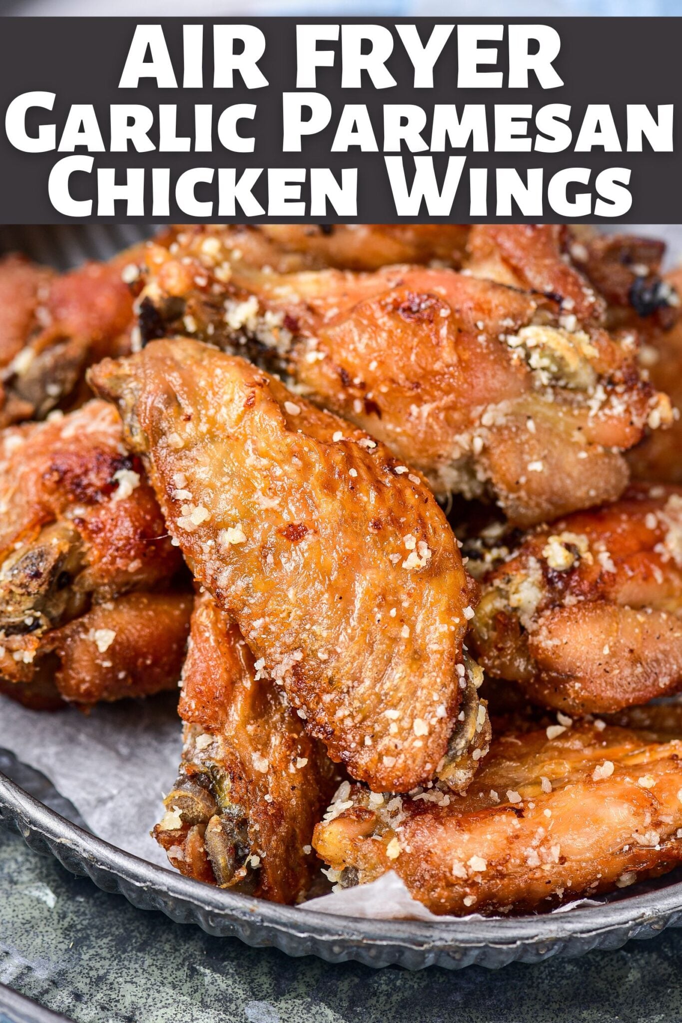 Garlic Parmesan Chicken Wings • Domestic Superhero