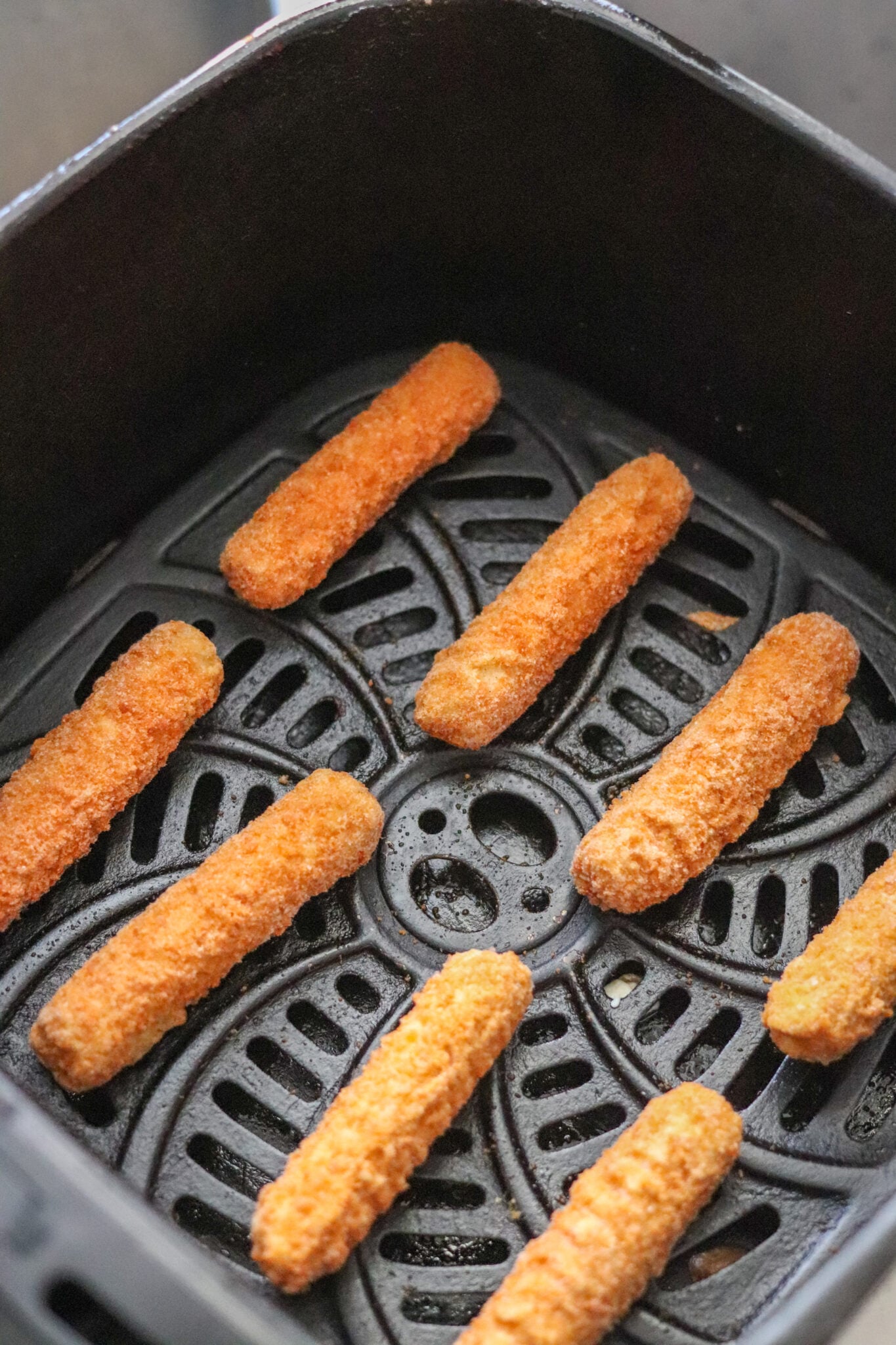 Air Fryer Frozen Mozzarella Sticks • Domestic Superhero